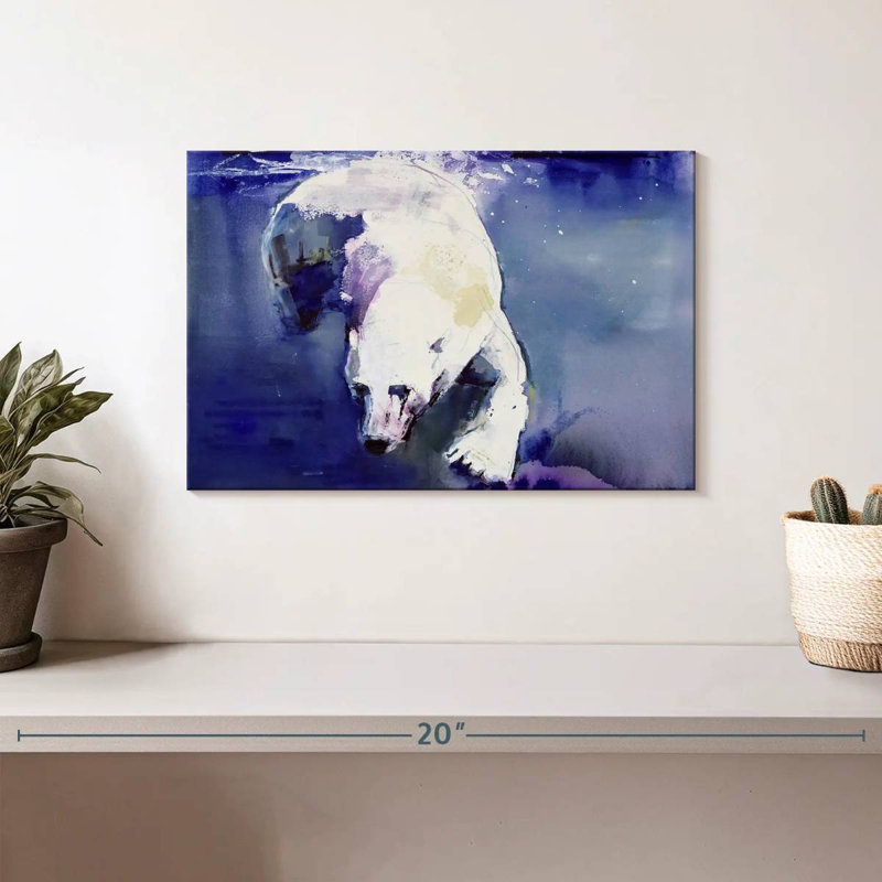 Brampt Underwater Bear, 8" H x 12" W