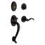 Logan Handleset with Single Cylinder Deadbolt and Door Lever and Rosette-66520063-66519933-65784117