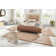 Wolly Machine Woven Brown Rug