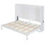 Grand lit escamotable mural, blanc