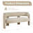 Upholstered Barrel Backrest Loveseat Sofa-734679165