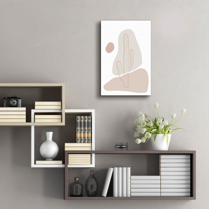 «Abstract Minimal Cactus» par Sabrina Balbuena, H 24 po x l 16 po x P 0,2 po