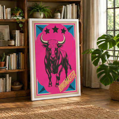 Bull Master Retro - Wrapped Canvas