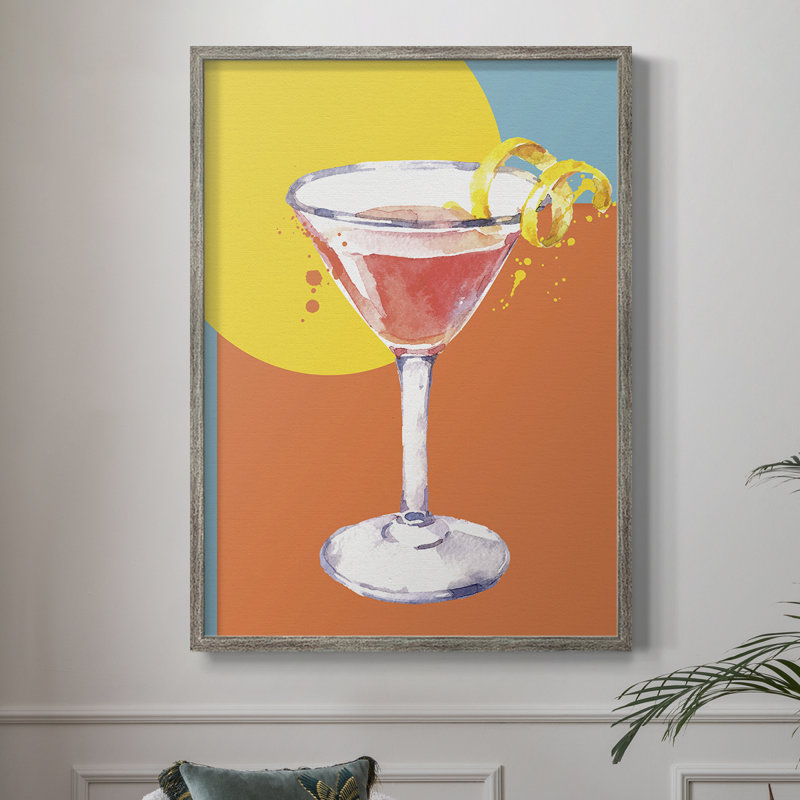 Cosmo, reproduction encadrée - bois massif, H 11 po x l 9 po