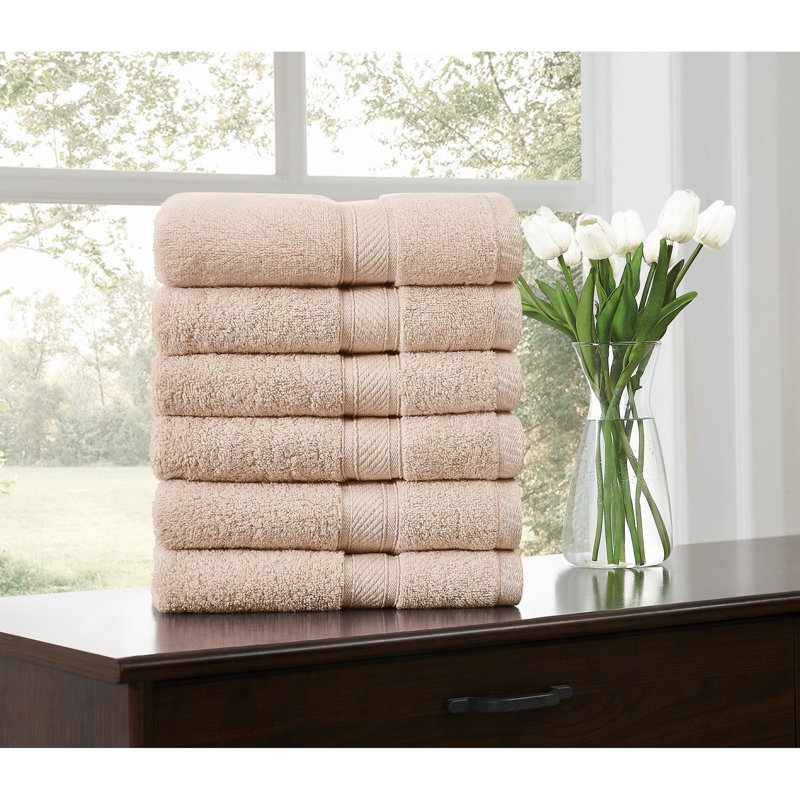  Ensembles de serviettes Regal, Essuie-mains - paquet de 6, Rosé