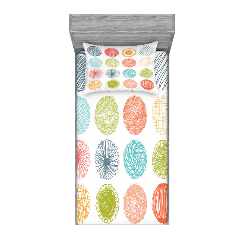 Microfiber Sheet Set, Twin Sheet Set with Fitted Sheet