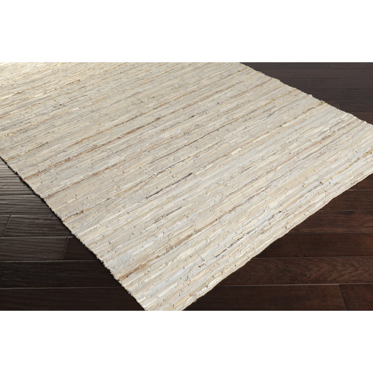 Kasiya Flatweave Leather Indoor Rug