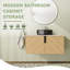Meuble-lavabo flottant mural 36 po avec dessus en pierre reconstituée et portes à fermeture en douceur-2091568838