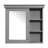30×28 Inch Wall Mounted Bathroom Mirrored Medicine Cabinet, Space Saving Over Toilet Storage Organizer
