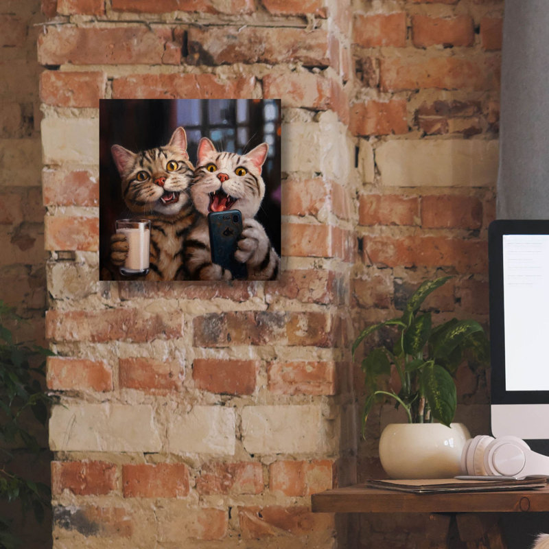 «Happy Hour» par Lucia Heffernan, art mural sur toile, H 12 po x l 12 po x P 0,75 po