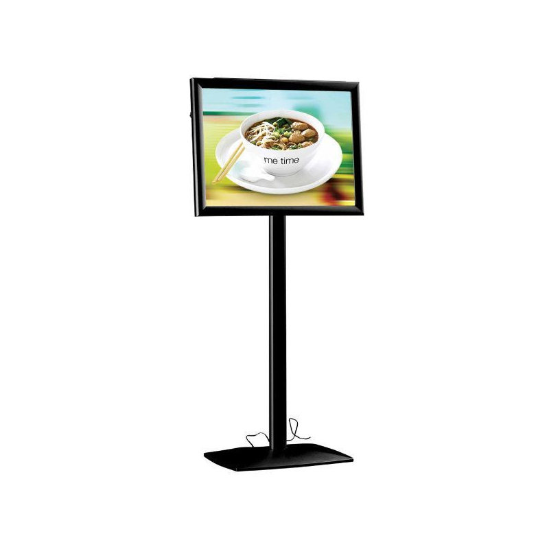 Porte-affiche flexible avec boîte à DEL, H 19,25 po x l 25,25 po