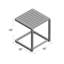 Chris Outdoor Square Side Table-1680542258