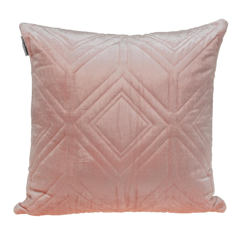 Parkland Collection Reta Transitional Quilted Pink Throw Pillow, Pink