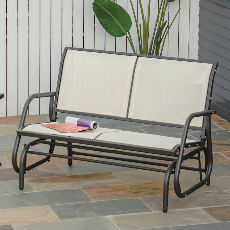 Banc oscillant pour 2 personnes Outsunny, Beige