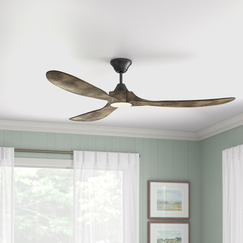  Ventilateur de plafond standard à 3 pales Elianna avec télécommande et ensemble d'éclairage inclus, 70 pouces