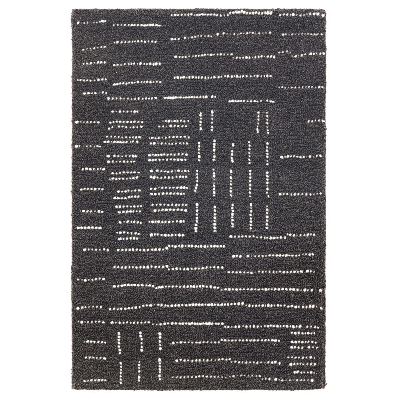 Tapis Nina en laine touffeté à la main Ouzo, Rectangle 2 pi x 3 pi