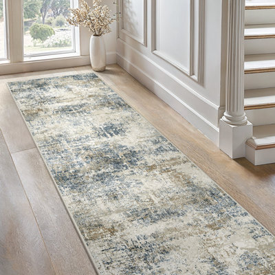 Abstract Washable Area Rug