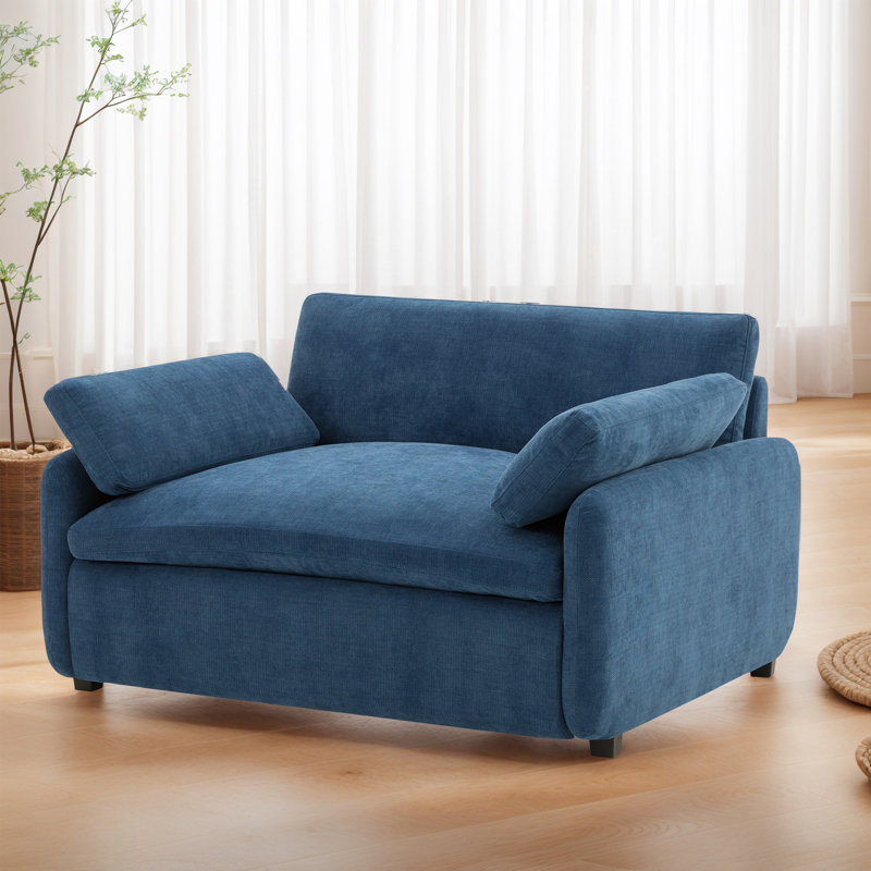 Fauteuil d'appoint 50 po, Bleu