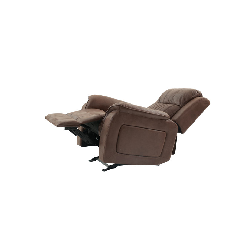 Contemporary Manual Motion Glider Recliner Chair for Living Room, Coffee 