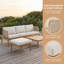 Ensemble de conversation modulaire d'extérieur 3 pièces