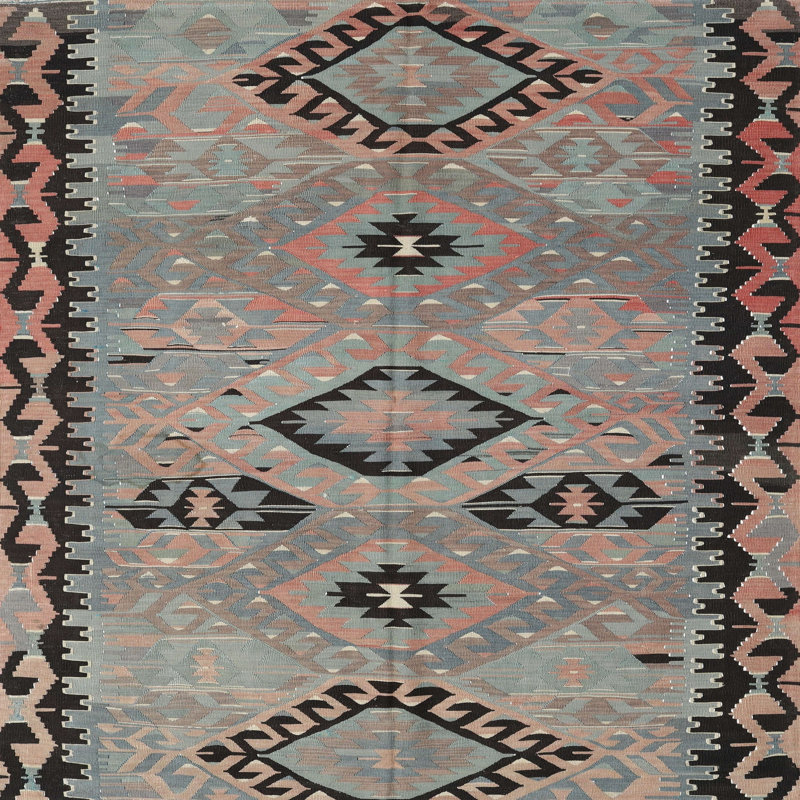 Southwestern Indoor Rug, Square 5'