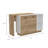 Chesterfield 2-Shelf 1-Drawer Kitchen Island-682502310