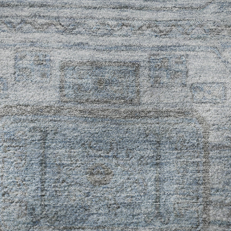 Premium Machine Washable Tara AMF1919 Border Rug, Runner 2'3" x 7'6"
