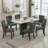 PU Leather Dining Chairs with Pull Ring-443848405