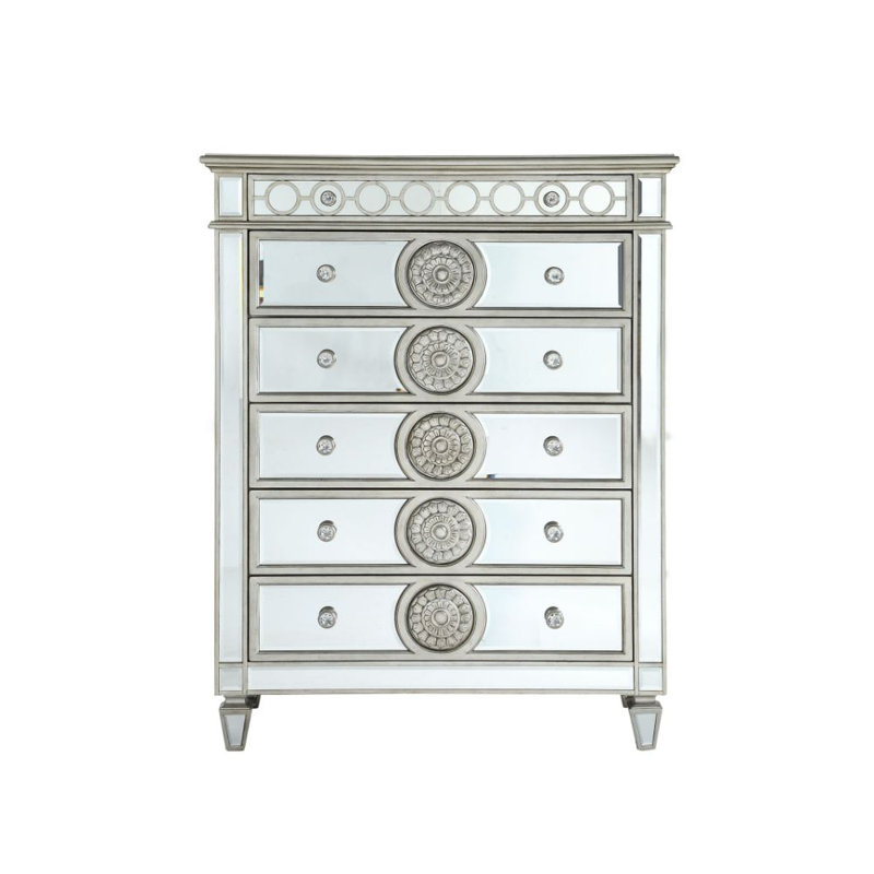 Commode à six tiroirs, En miroir