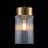 Single Light Clear Ribbed Glass Pendant Light