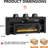 80" Fireplace TV Stand with 50" Electric Fireplace-313311878