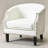 29 " Wide Tufted Small Faux Leather Barrel Bar Club Chair-53241724