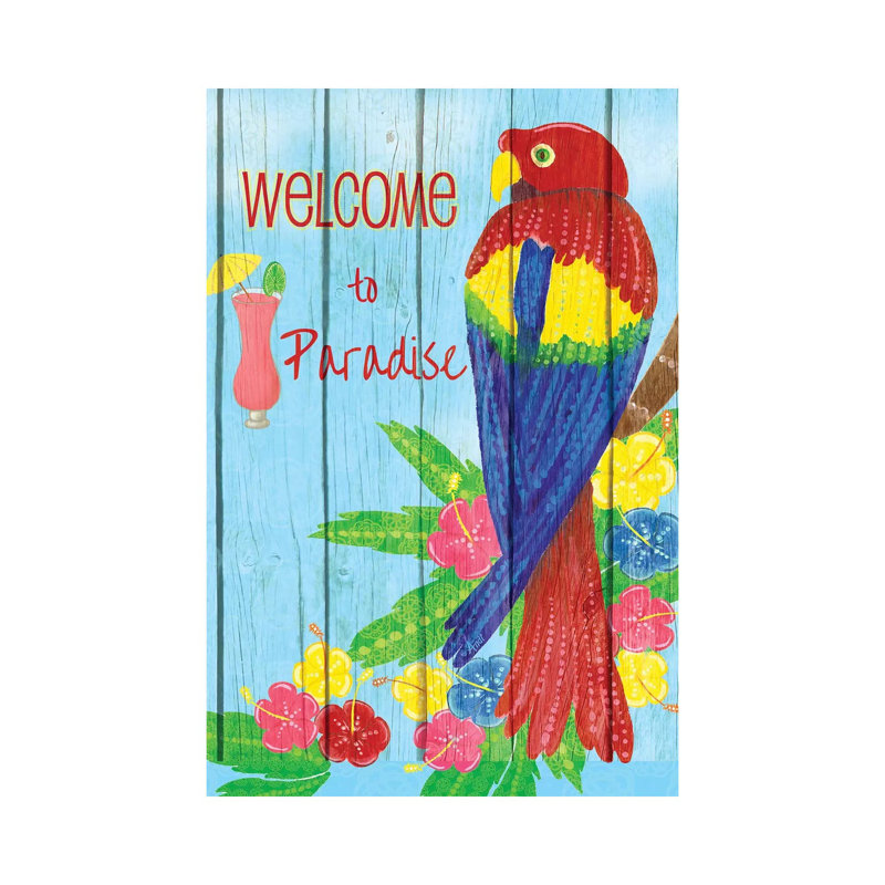 Parrot Party II by Andi Metz - Wrapped Canvas Painting, 66.04 cm H x 45.72 cm W x 1.91 cm D