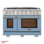 48 in. 6.7 cu. ft. Natural Gas Range Two Ovens in Olive Green with True Simmer Burners-1592471064-1592471059