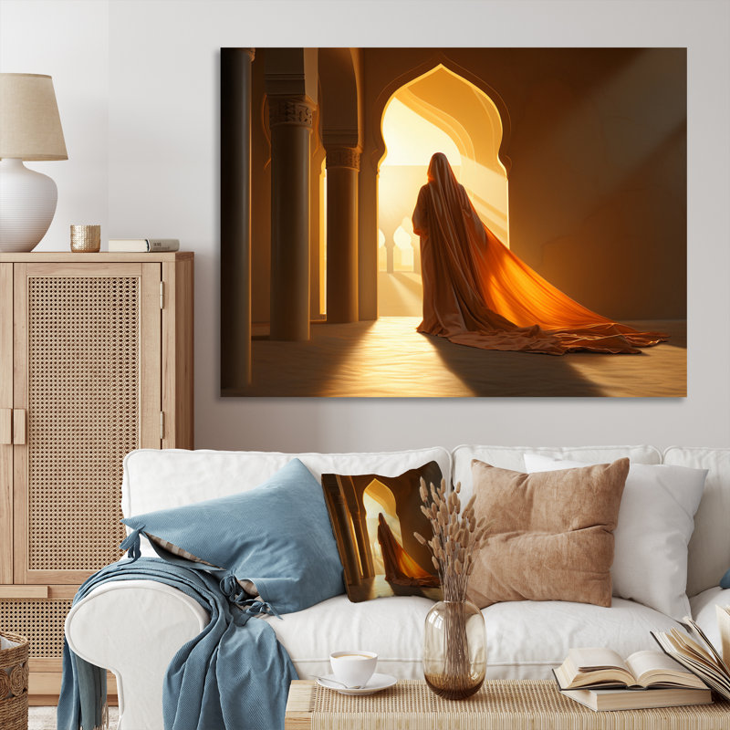 Art de l'Islam, la lumière I, Toile tendue, H 24 po x l 32 po x P 1 po