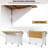 Luminique 52'' Kitchen Island With Drop Leaf And 5 Drawers-490574701