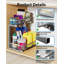 Under Sink Organizer, 2 Tier Under Sink Organizers And Storage Sliding 2 Tier Rack Metal Organization Under Counter Kitchen Bathroom-1112870691