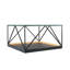 Table carrée DEL Tavola 9W - noir
