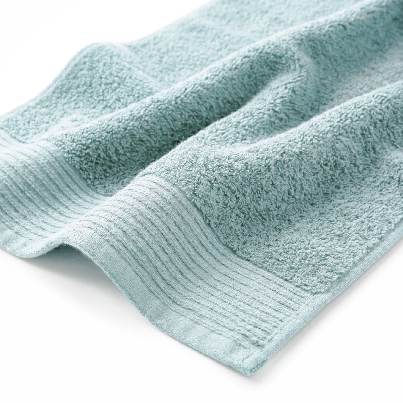 Ensemble de serviettes 6 pièces Kreager 500 g / m² 100% coton à séchage rapide, Cyan