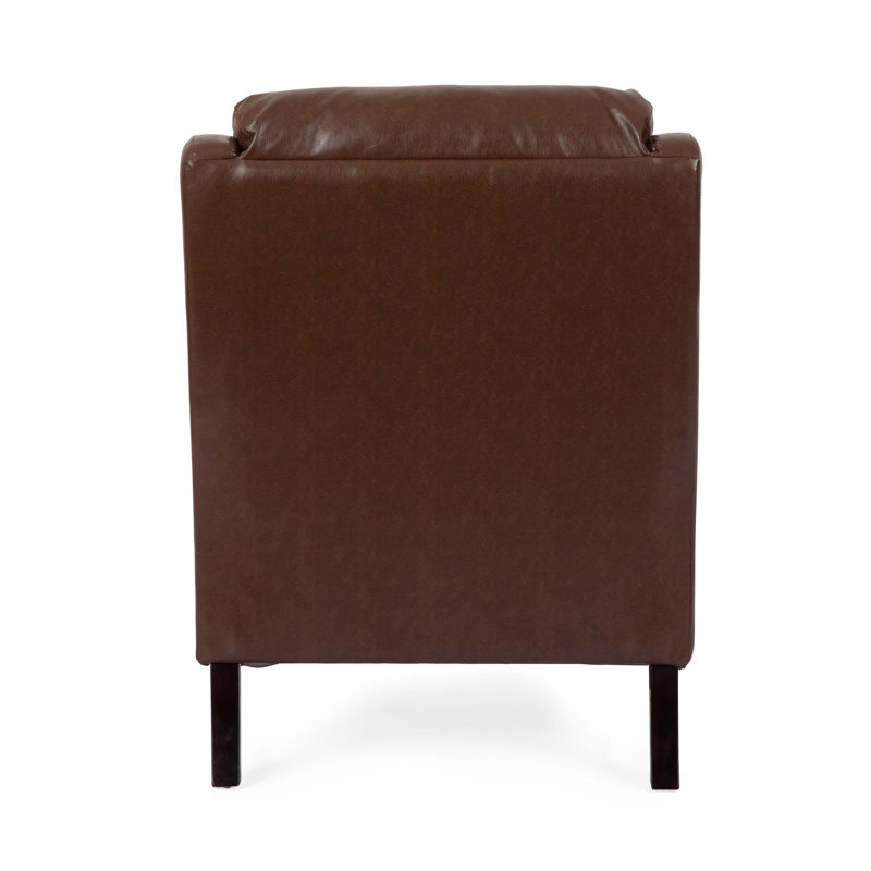 Fauteuil club moderne, Marron foncé
