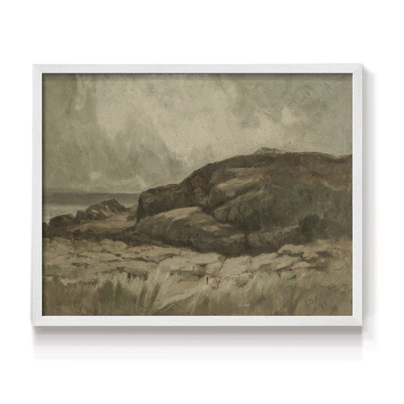 Paysages rétro-DCCxxv-impression encadrée - réversible, H 11 po x l 14 po, Blanc