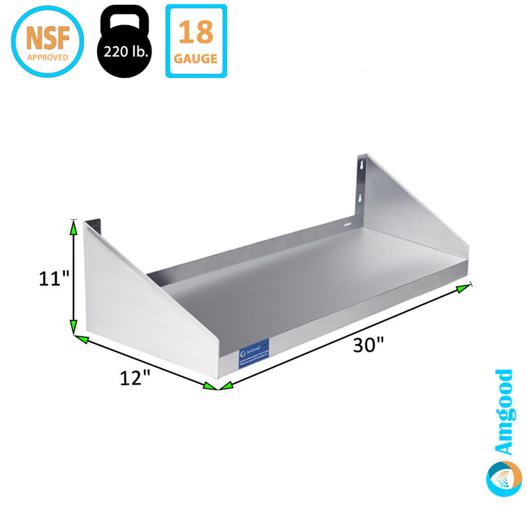 Regency 24 x 18 Stainless Steel Microwave Shelf