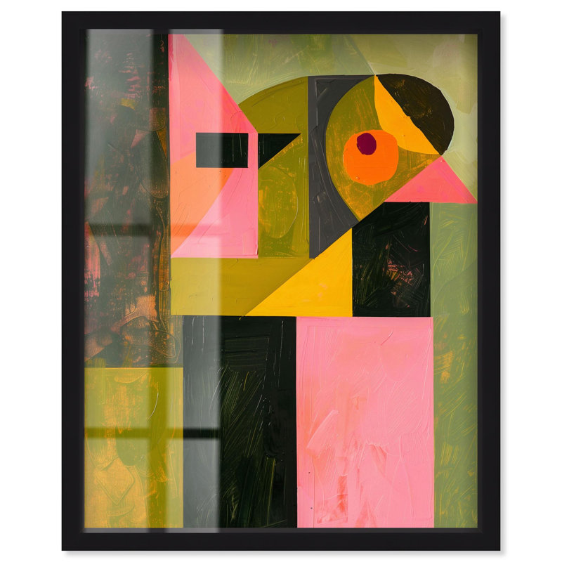 Décoration murale moderne Modern Totem I Shadowbox Print par Art Remedy, cadre noir, 20 x 24, H 25 po x l 21 po