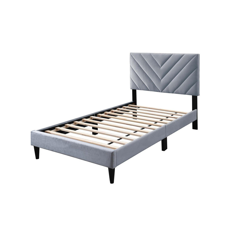 Twin Bed, Gray