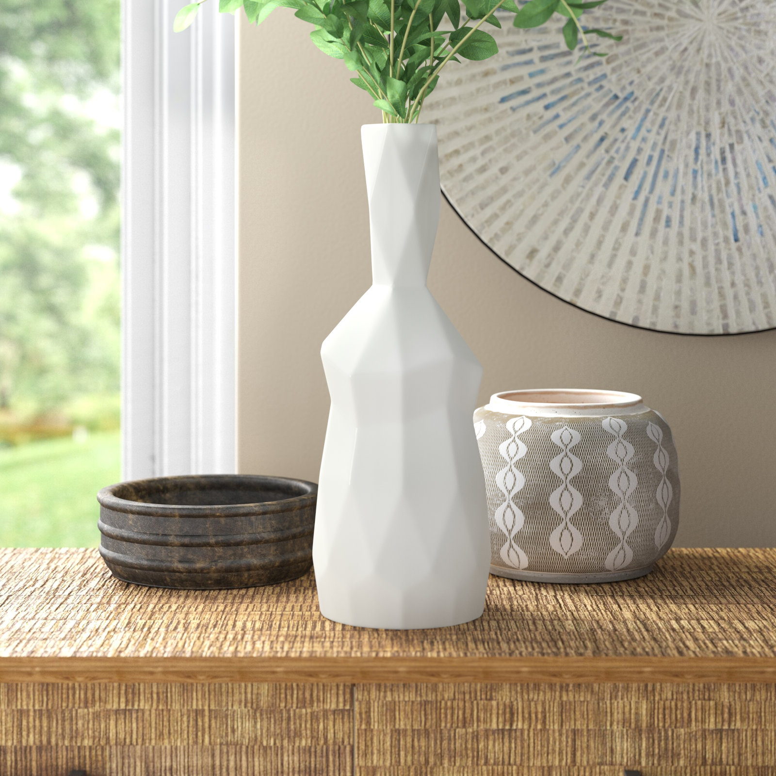 Messina Stoneware Table Vase