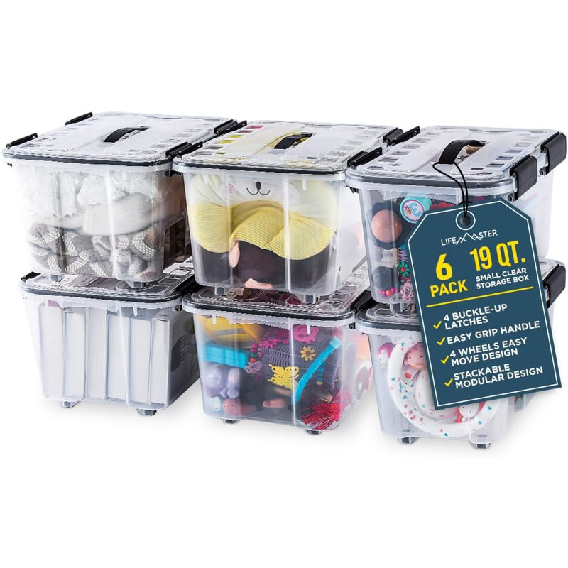 Gracie Oaks Material Bin, 19 qt
