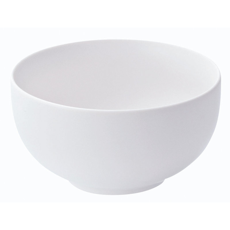 Classic White Ceramic Round Soup Bowl Set