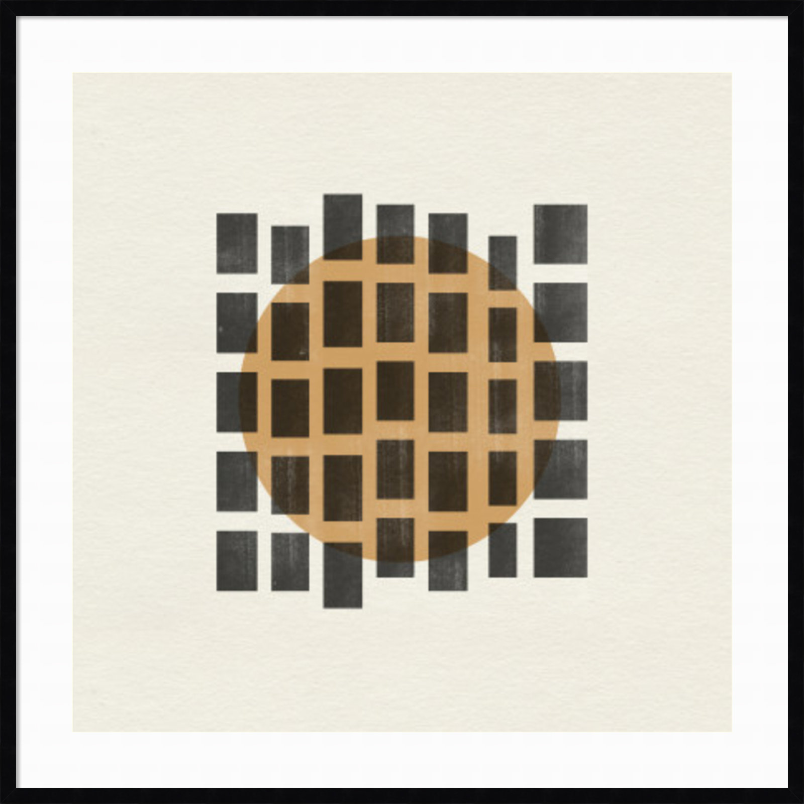Giese "Paper Object No. 8" Print, 41" H x 41" W, Black