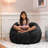 Saxx 3 Foot Kids Bean Bag Chair - Plush Faux Fur - Fun Colors-216273021