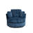 360 Degreed Swivel Accent Chair Modern Soft Plush Corduroy Round Barrel Chair For Living Room Bedroom With Pillows-1041797276